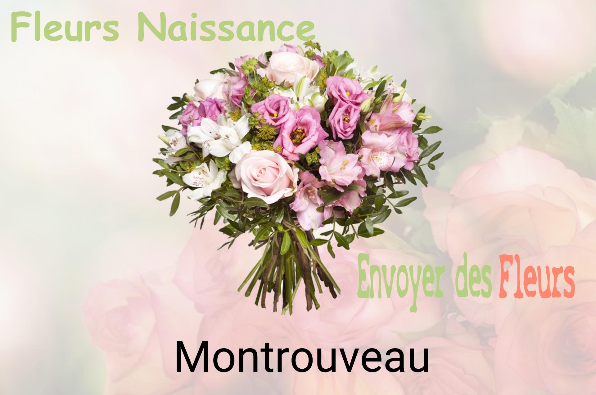 Bouquet de fleurs de naissance livré à Montrouveau